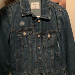 Women’s distressed jean jacket
